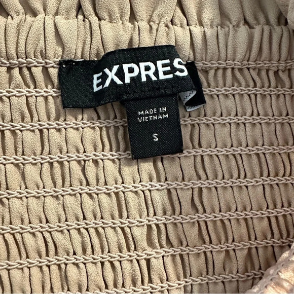 Express women's tan crop top size small - Picture 3 of 4